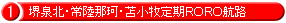 堺泉北・常陸那珂・苫小牧定期RORO航路